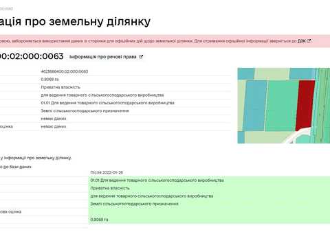 участок по адресу Игоря Билозира ул.