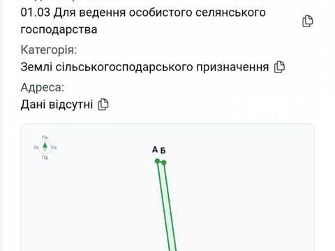 ділянка за адресою Озерна