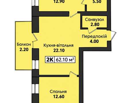 квартира по адресу Капушанская ул., (Будинок А01-2)