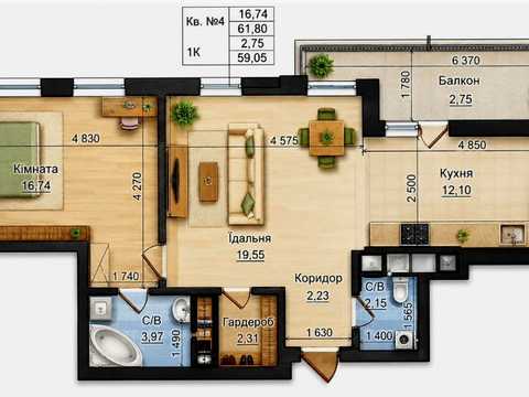 квартира за адресою Пасічна вул., (Будинок 4)