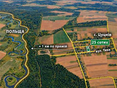 ділянка за адресою с. Петрове, Тиха