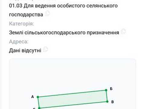 ділянка за адресою 