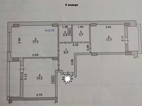 квартира по адресу 1-го Мая ул. (1-го Травня), 42