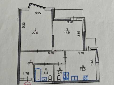 квартира по адресу Драгоманова ул., 2