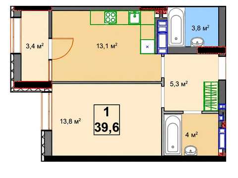 квартира по адресу Университетская ул., (Будинок 6)