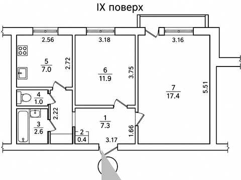 квартира по адресу Андрея Мельника ул., 8