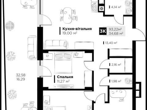 квартира по адресу Пимоненко ул. (Донбассовская), 14-А