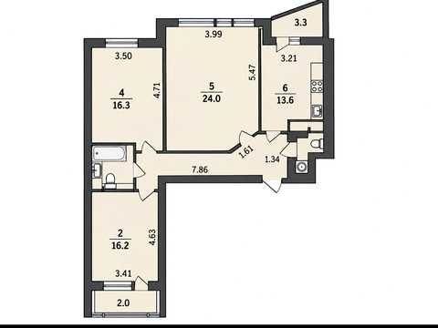 квартира за адресою Миколи Бажана просп., 14