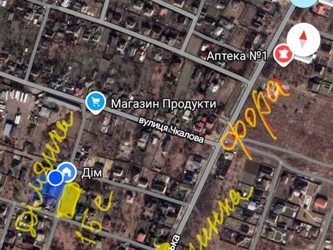 ділянка за адресою В'ячеслава Чорновола