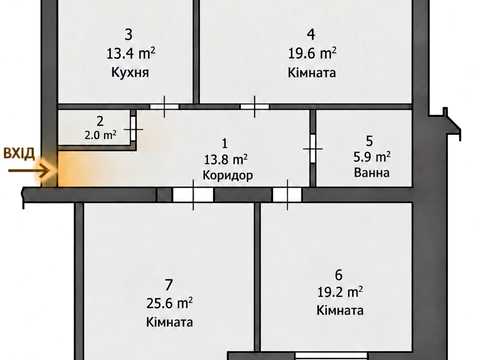 квартира за адресою Шолуденка вул., 6-Б