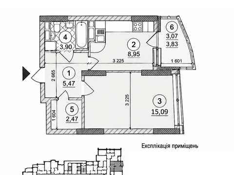 квартира за адресою Георгія Нарбута просп. (Визволителів), 1-А