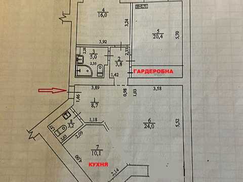 квартира по адресу Салютная ул., 1-Б