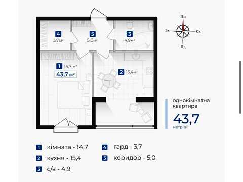 квартира за адресою Виноградна вул., (Будинок 16)