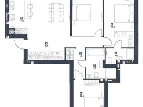 квартира за адресою Академіка Андрія Сахарова вул. (Суворова), 78-Б