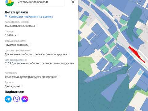 участок по адресу 