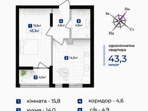 квартира за адресою Надрічна вул., (Будинок 2)