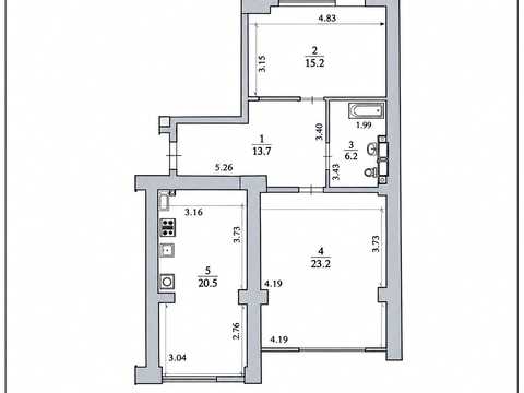 квартира за адресою Радистів вул., 34-К