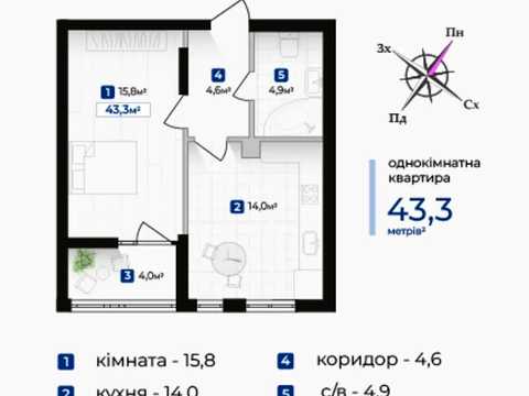 квартира за адресою Надрічна вул., (Будинок 1)