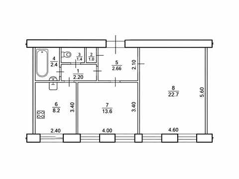 квартира по адресу Волчинецкая ул., 4