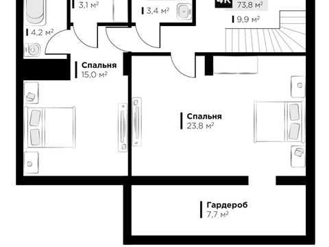 квартира по адресу Червоної Калини ул., 8