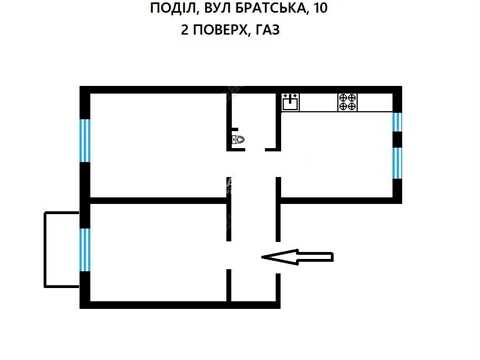 квартира за адресою Братська вул., 10