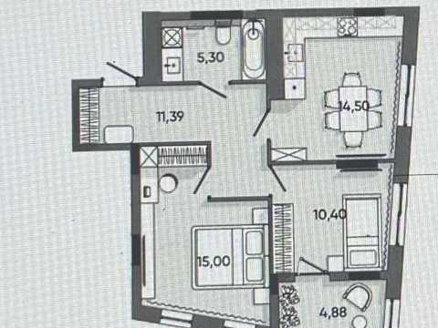 квартира за адресою Львів, Пластова вул. (Силікатна), (Будинок D5)