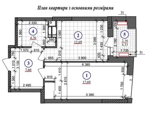 квартира по адресу Князя Романа Мстиславича ул. (Генерала Жмаченка), 28-А
