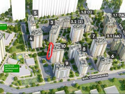 квартира за адресою Бровари, Василя Симоненка вул., 40