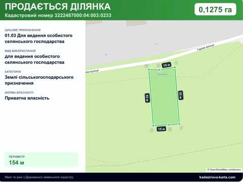 участок по адресу Садова ул., 38