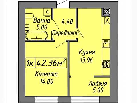квартира за адресою Степана Бандери вул., (Будинок 1)