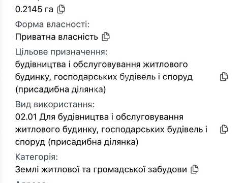 ділянка за адресою Промінська вул.