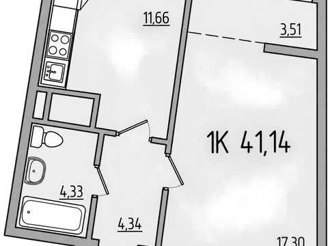 квартира по адресу Компасный пер., 16а/4 ЖК Сорок вісьма перлина