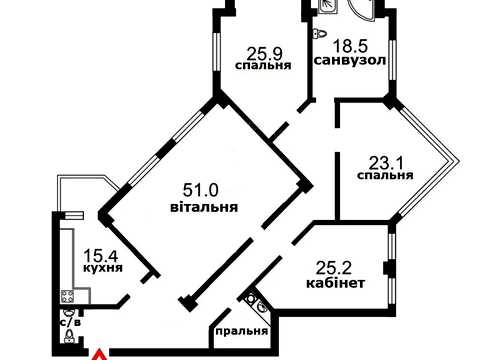 квартира за адресою Лєскова вул., 1-А