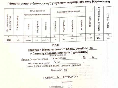 квартира за адресою Інститутська вул., 53