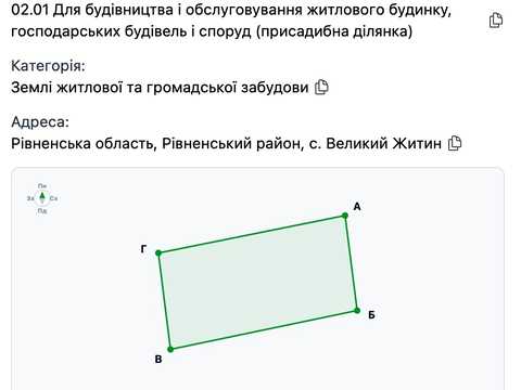 участок по адресу 