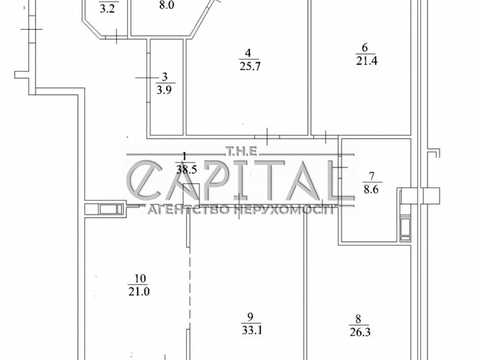 квартира за адресою Київ, Саперне Поле вул., 3