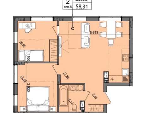 квартира за адресою Академіка Сахарова вул., 50