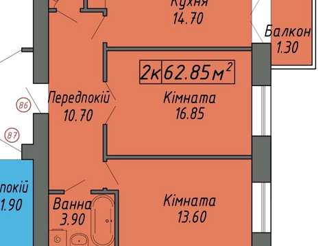 квартира за адресою Івано-Франківськ, Степана Бандери вул., (Будинок 3)