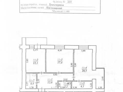 квартира по адресу Транспортная ул., 11/3
