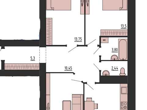 квартира по адресу Старокостянтинівське шоссе, (Будинок 3)