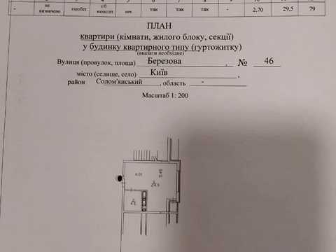 квартира за адресою Березова вул., 46