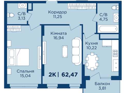 квартира за адресою Крихівецька вул., (Будинок 2)