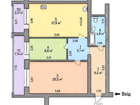 квартира за адресою Студентська вул., 14