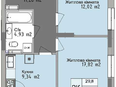квартира по адресу Михаила Грушевского ул., (Будинок 2)