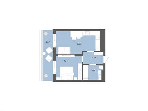 квартира по адресу Карла Мікльоша ул., (Будинок 2)