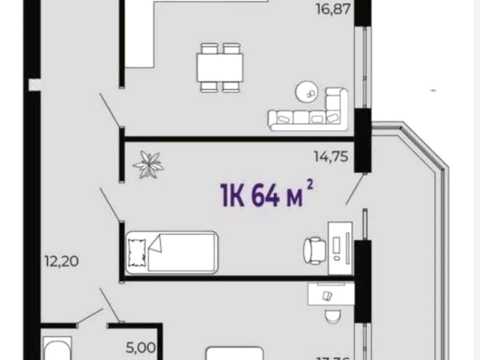 квартира за адресою с. Крихівці, 24 Серпня вул., (Будинок 10)