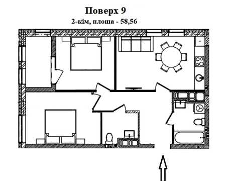 квартира по адресу Морозная ул., (Будинок)