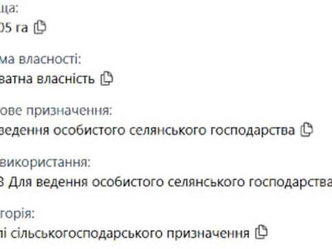 ділянка за адресою нема