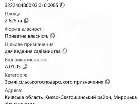 ділянка за адресою Польова, 1