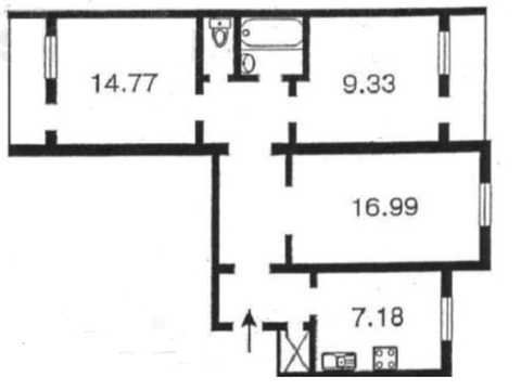 квартира по адресу Героев Днепра ул., 71